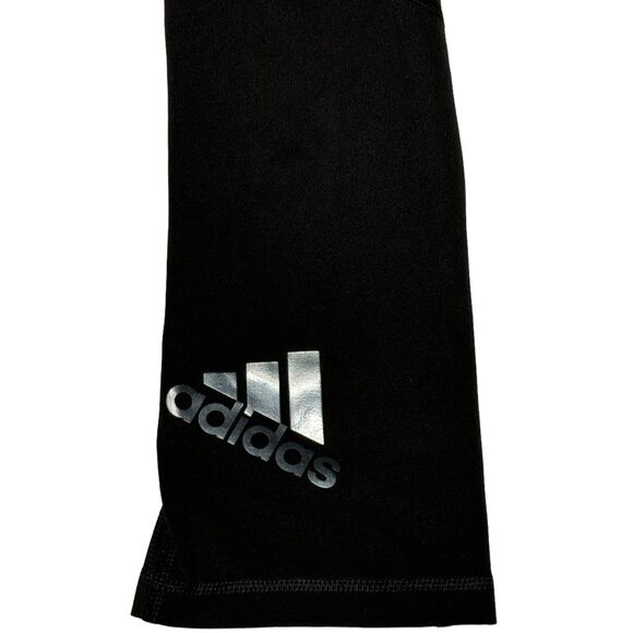 Adidas Legging Capri Womens Small Black Alpha Skin Cropped Yoga Pants - Picture 3 of 9